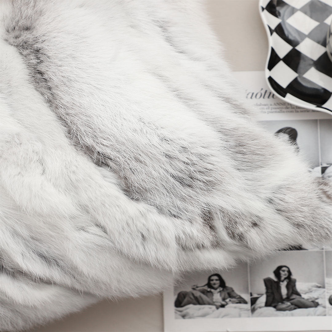 SOGA 45cm  Premium White Faux Fur Pillowcase