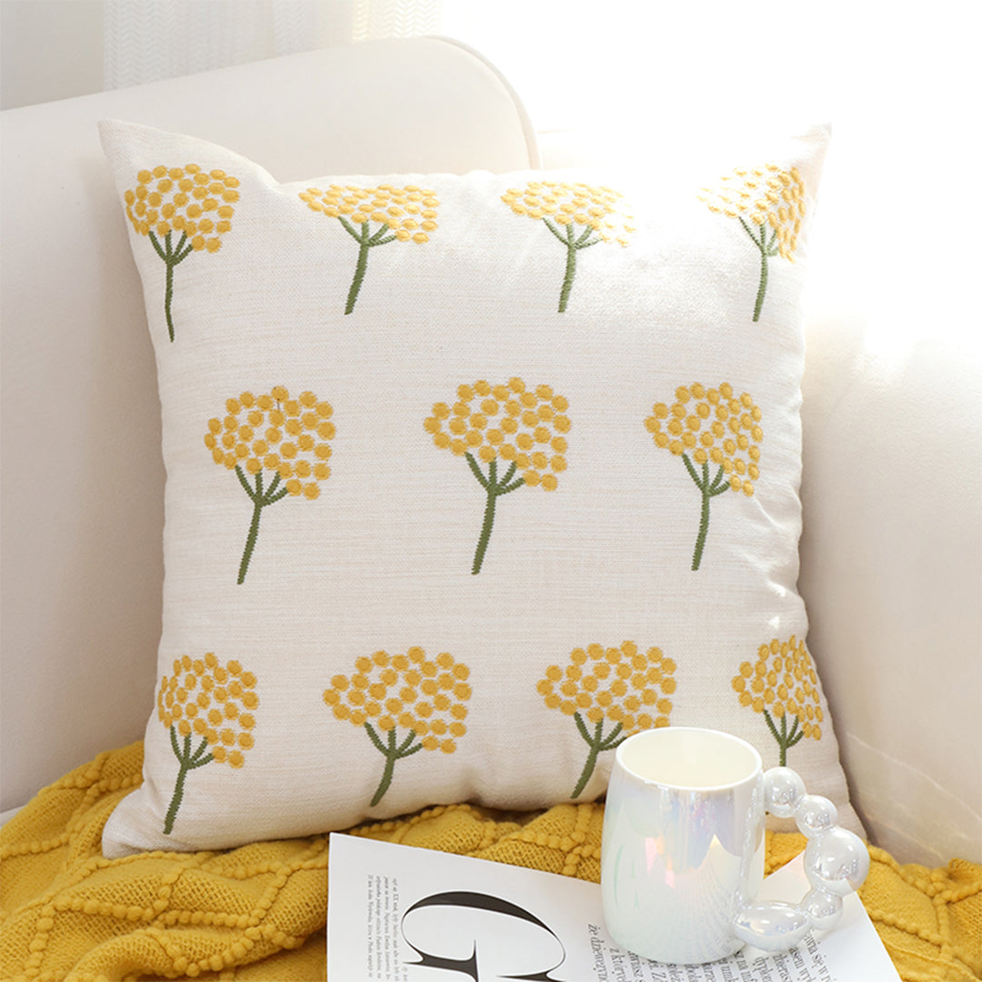 SOGA 45cm Sunny Dandelion Print Pillow Cover