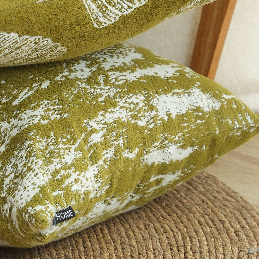 SOGA 45cm Olive Drift” Reverse-Print Decorative Pillowcase