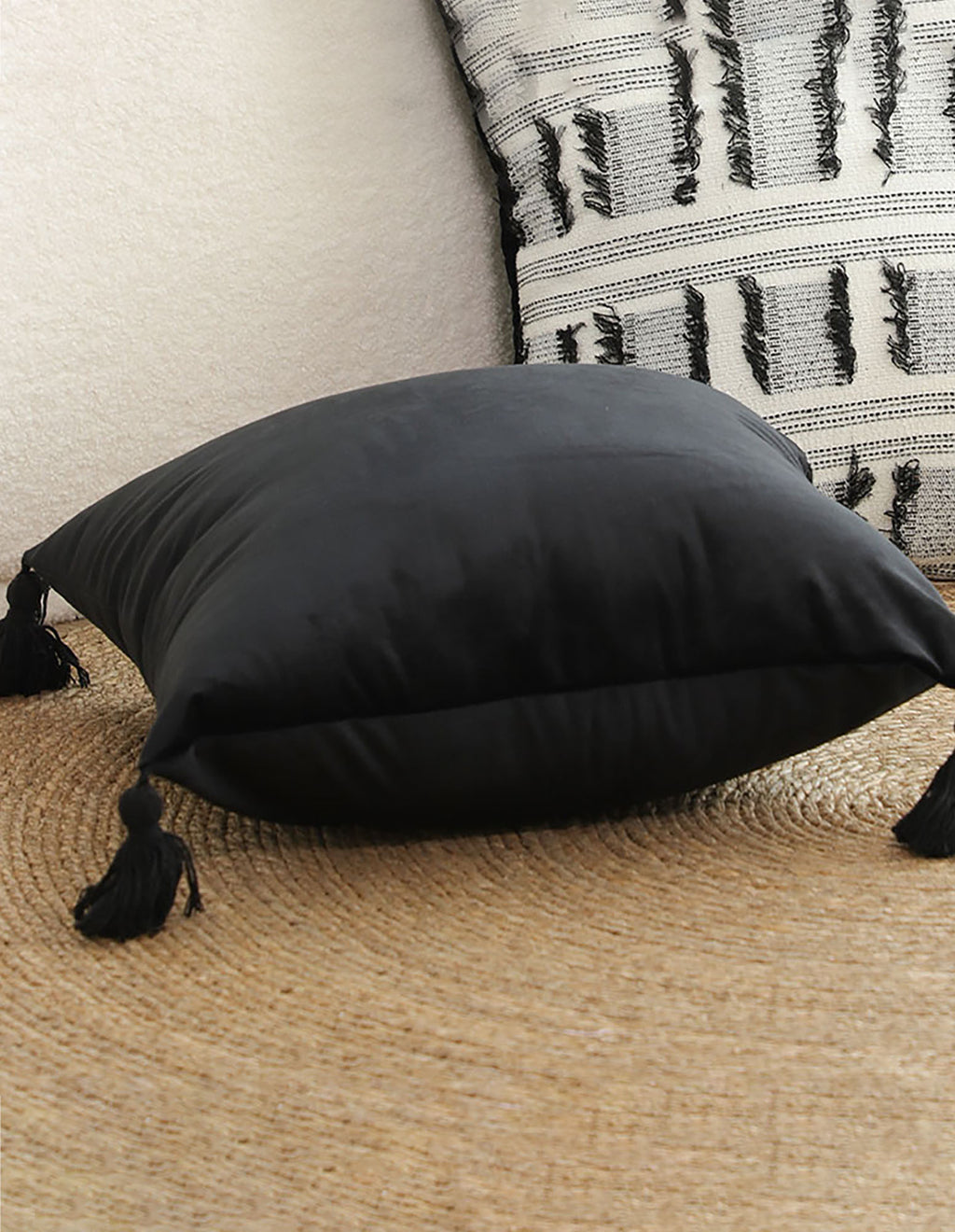 SOGA 2X 45cm Black Art Deco Geometric Outdoor Pillowcase