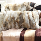 SOGA 2X 30x50cm Faux Fur Luxury Pillowcase (Light)