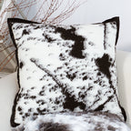 SOGA 45cm Black & White Leopard Print Square Pillowcase
