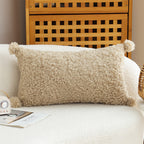 SOGA 2X 30x50cm Caramel Bouclé Luxury Pillowcase