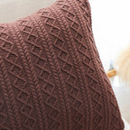 SOGA 2X 45cm Cable Knit Luxury Pillowcases – Cozy Decorative Cushion Covers for Sofa, Bed & Home Décor