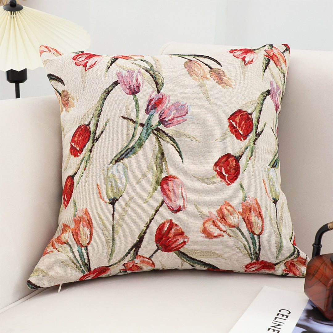 SOGA 45cm Botanical Floral Pillowcase (Light)