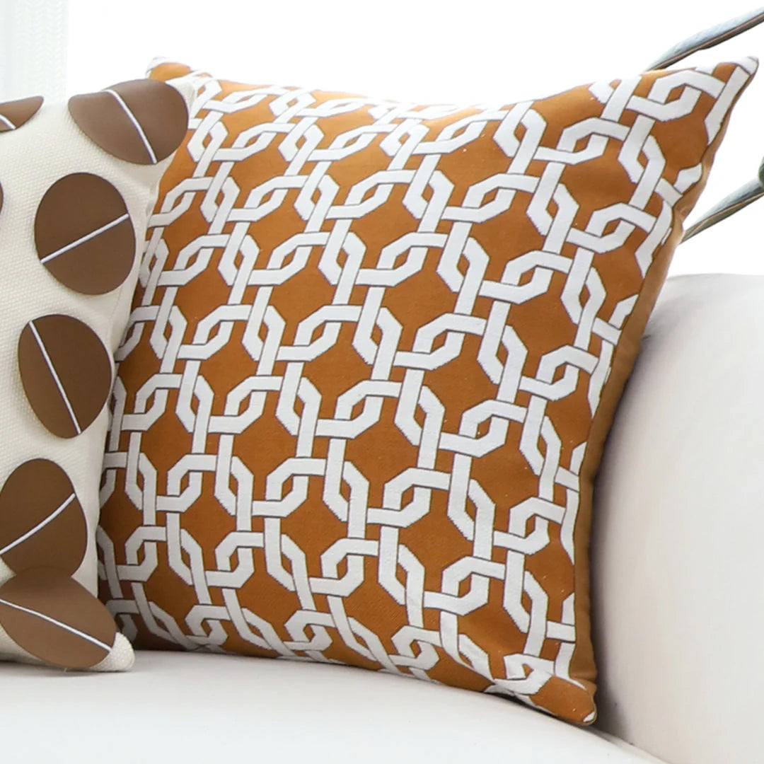 SOGA 2X 45cm Moroccan Lattice Decorative Pillow Cover