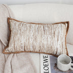 SOGA 2X 45cm Sohobo Rectangle Knitted Cushion Cover with Boho Fringe