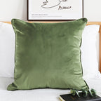 SOGA 45cm Velvet Pillowcase (Sage Green)