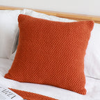 SOGA 45cm Textured Rust Pillowcase