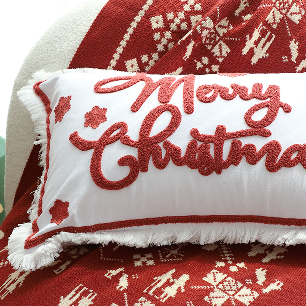 SOGA 2X 40x60cm Bold "Merry Christmas" Statement Pillowcase