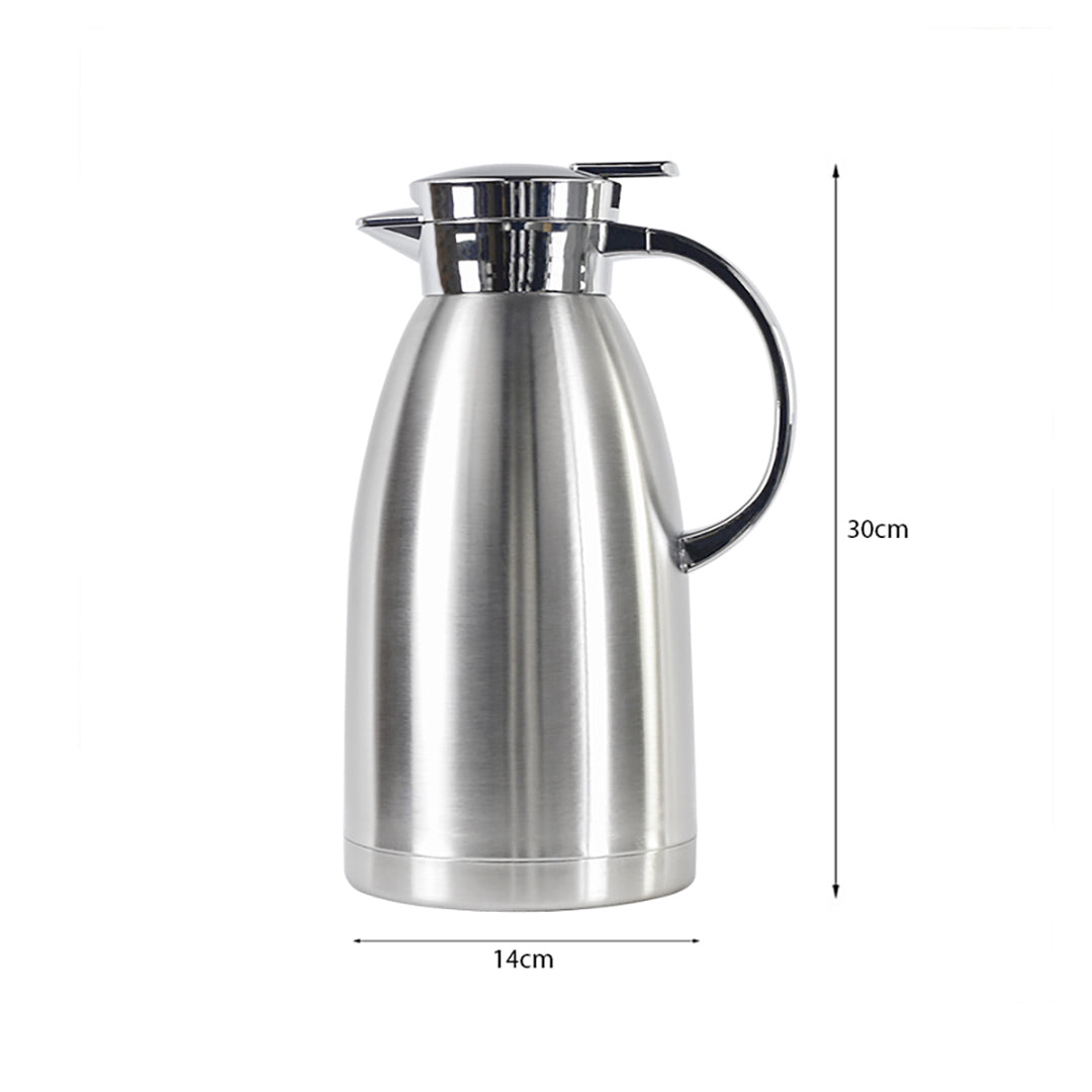 SOGA 2.3L Stainless Steel Insulated Vacuum Flask Coffee Water Jug Thermal