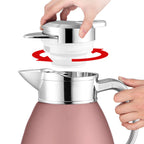 Soga 2.3L Rose Color 3-Layer Vacuum Insulated Stainless Steel Flask