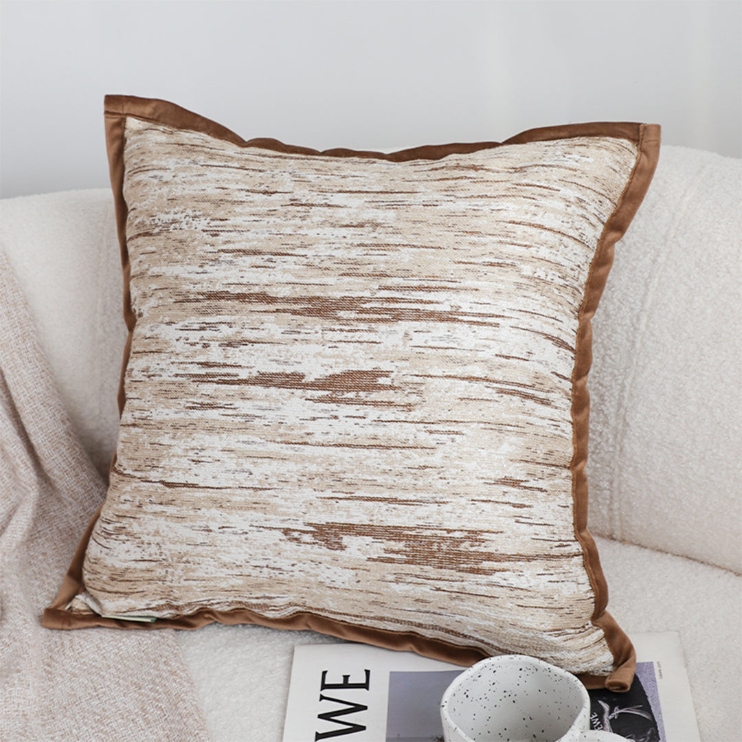 SOGA 45cm Rustic Wood-Inspired Cushion Cover