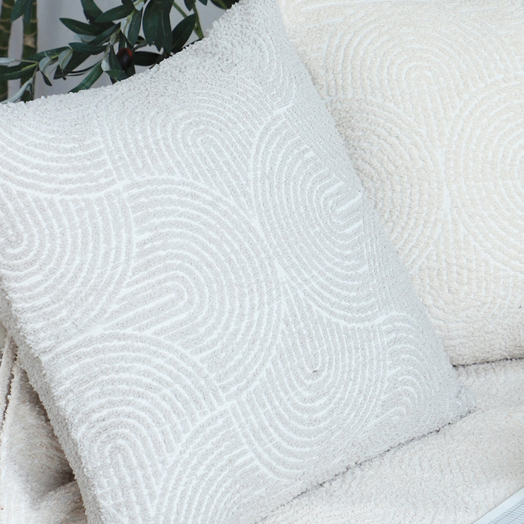 SOGA 2X 45cm Gray Geometric Plush Pillowcase