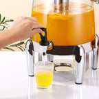 SOGA Stainless Steel 3.2 Gal Beverage Dispenser Hot and Cold Juice Water Tea Chafer Urn Buffet Drink Container Jug