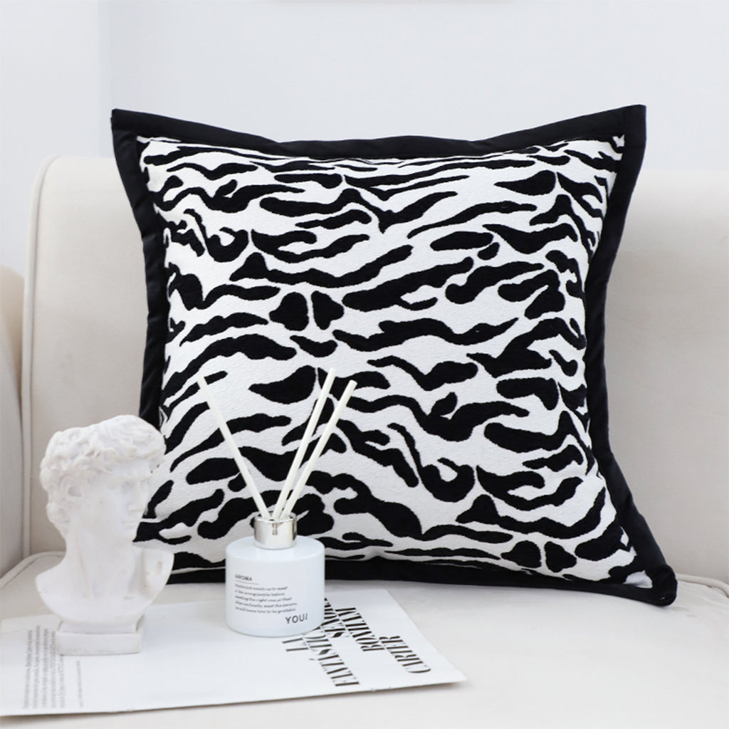 SOGA 45cm Abstract Zebra Stripe Accent Pillow Cover