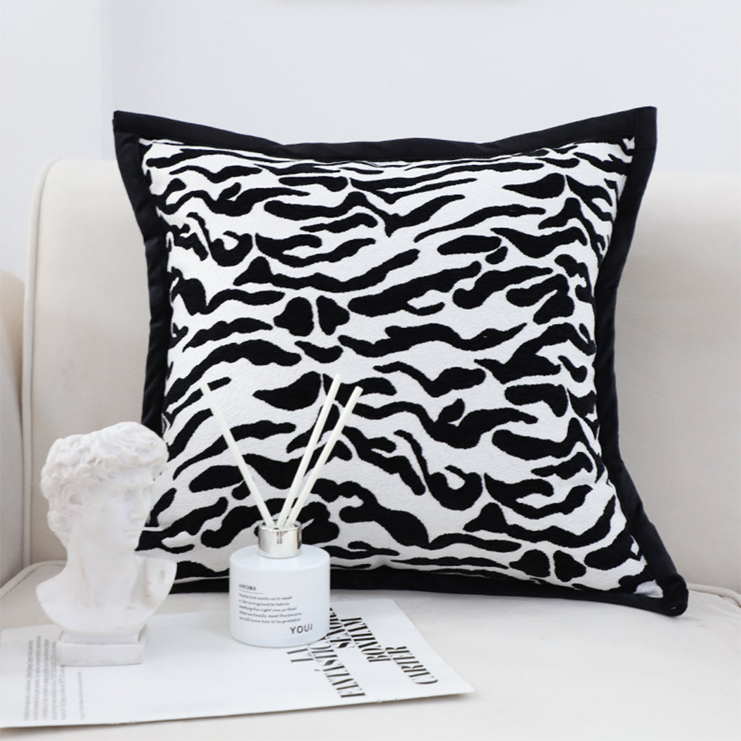 SOGA 45cm Abstract Zebra Stripe Accent Pillow Cover