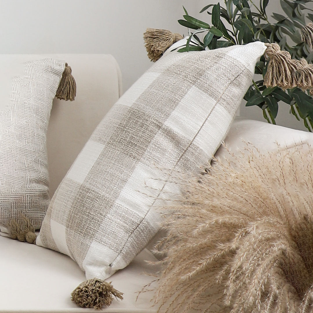 SOGA 2X 45cm Classic Gingham Check Pillowcases – Timeless Decorative Cushion Covers for Sofa, Bed & Home Décor