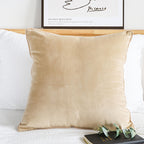 SOGA 45cm Velvet Pillowcase (Champagne Beige)