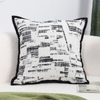 SOGA 45cm Modern Monochrome Grid Pillowcase