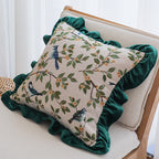 SOGA 45cm Enchanting Emerald & Avian Oasis Pillowcase