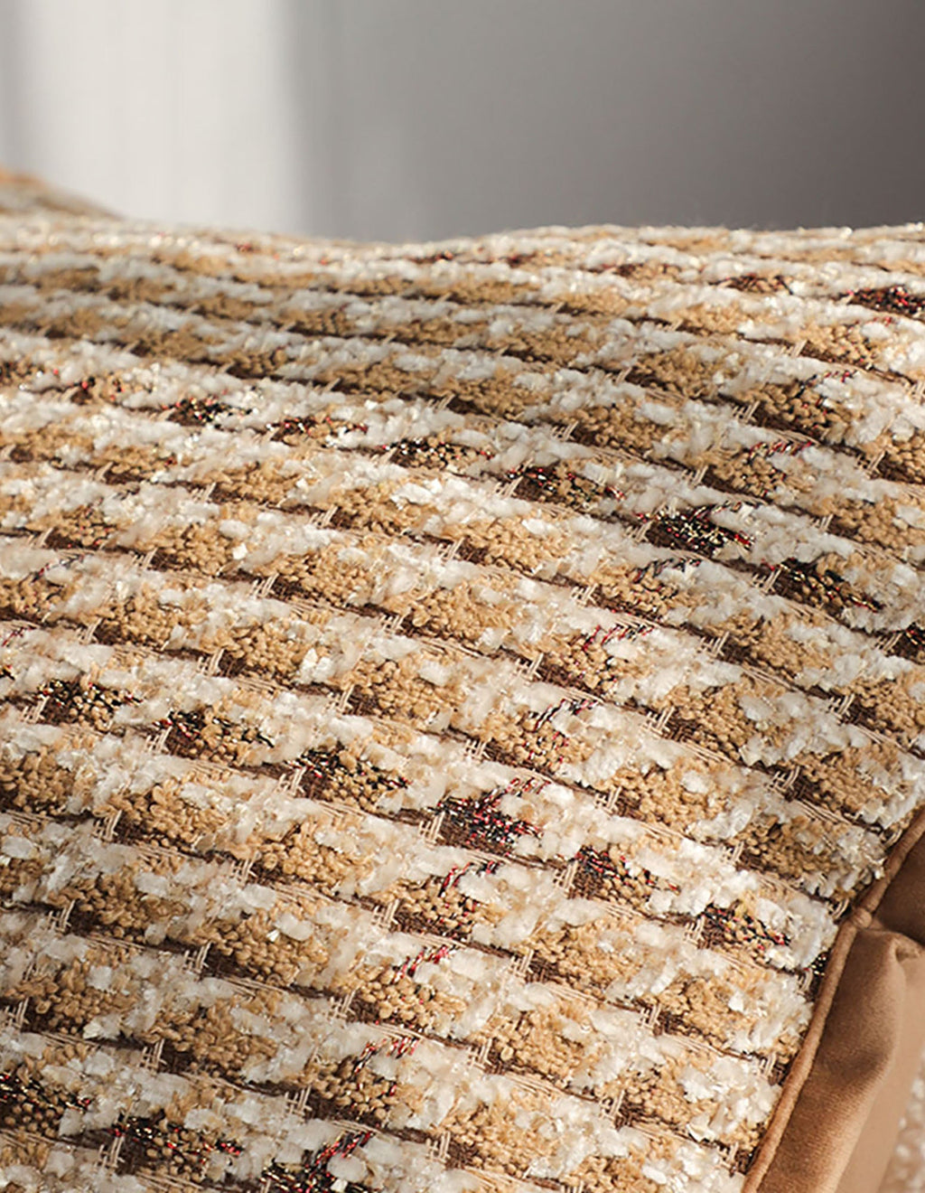 SOGA 2X 45cm Cozy Woven Brown Pillowcase
