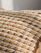 SOGA 2X 45cm Cozy Woven Brown Pillowcase