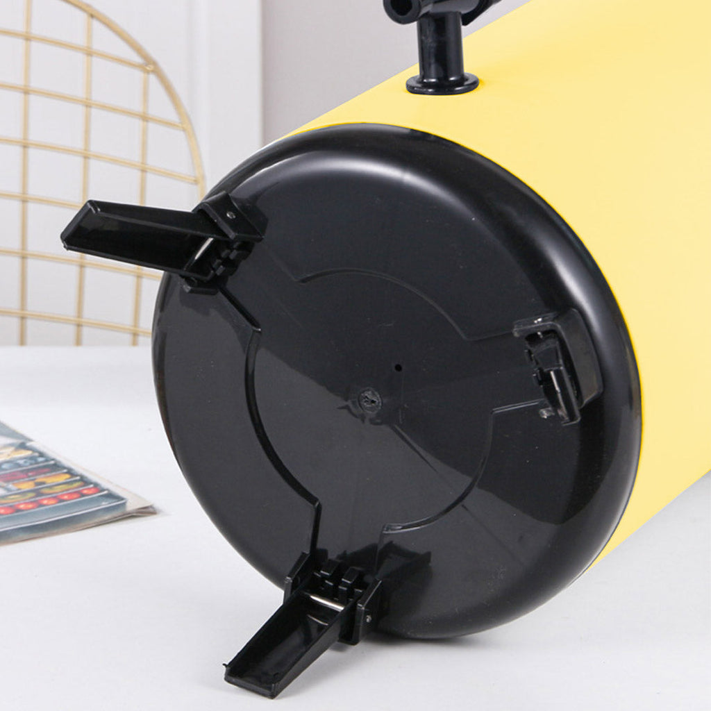 SOGA 4X 2.1 Gal Stainless Steel Insulated Milk Tea Barrel Hot and Cold Beverage Dispenser Container with Faucet Yellow
