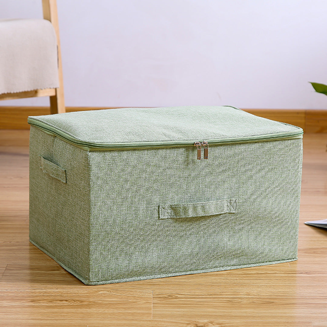 SOGA 2X Green Large Portable Double Zipper Storage Box Moisture Proof Clothes Basket Foldable Home Organiser