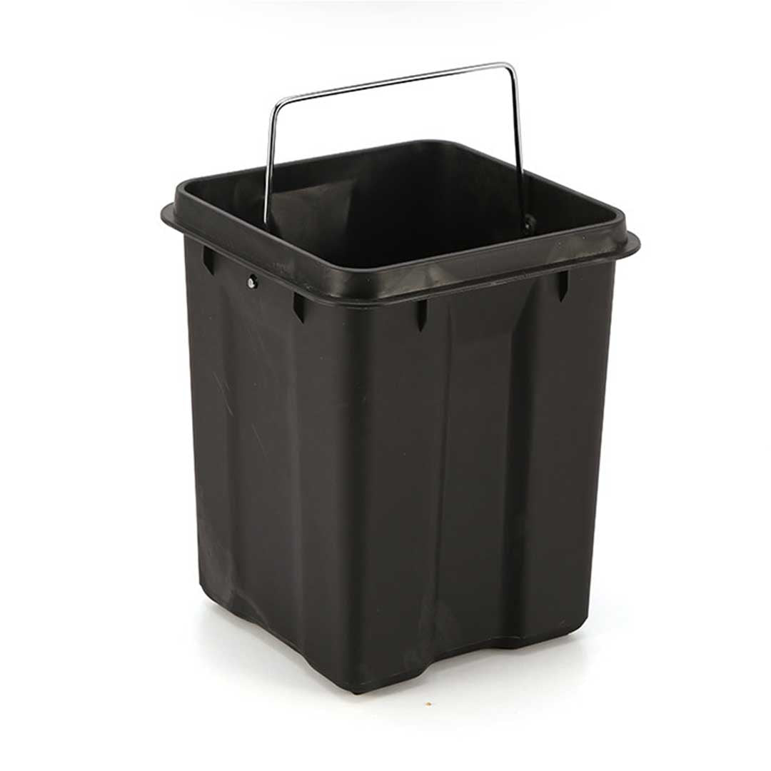 SOGA 2X Foot Pedal Stainless Steel Rubbish Recycling Garbage Waste Trash Bin Square 6L Green