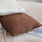 SOGA 45cm Sohobo Rectangle Knitted Cushion Cover with Boho Fringe