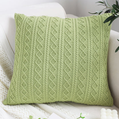 SOGA 45cm Cable Knit Fresh Pillowcase