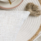 SOGA 2X 17.72in Natural Linen Texture Pillowcases Minimalist Decorative Cushion Covers