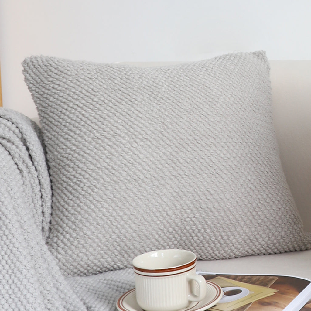 SOGA 45cm Textured Stone Pillowcase