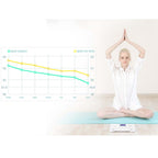 SOGA 2X Glass LCD Digital Body Fat Scale Bathroom Electronic Gym Water Weighing Scales Black/White