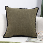 SOGA 45cm Soft Olive Green Square Decorative Pillowcase