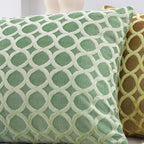 SOGA 45cm Geometric Lattice Pillowcase (Green)