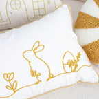 SOGA 30x50cm Elegant White Easter Embroidered Pillowcases