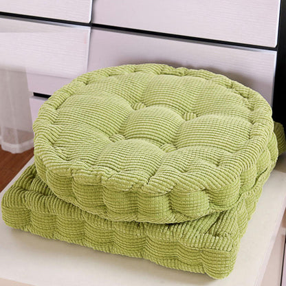 SOGA 4X Green Round Cushion Soft Leaning Plush Backrest Throw Seat Pillow Home Office Decor