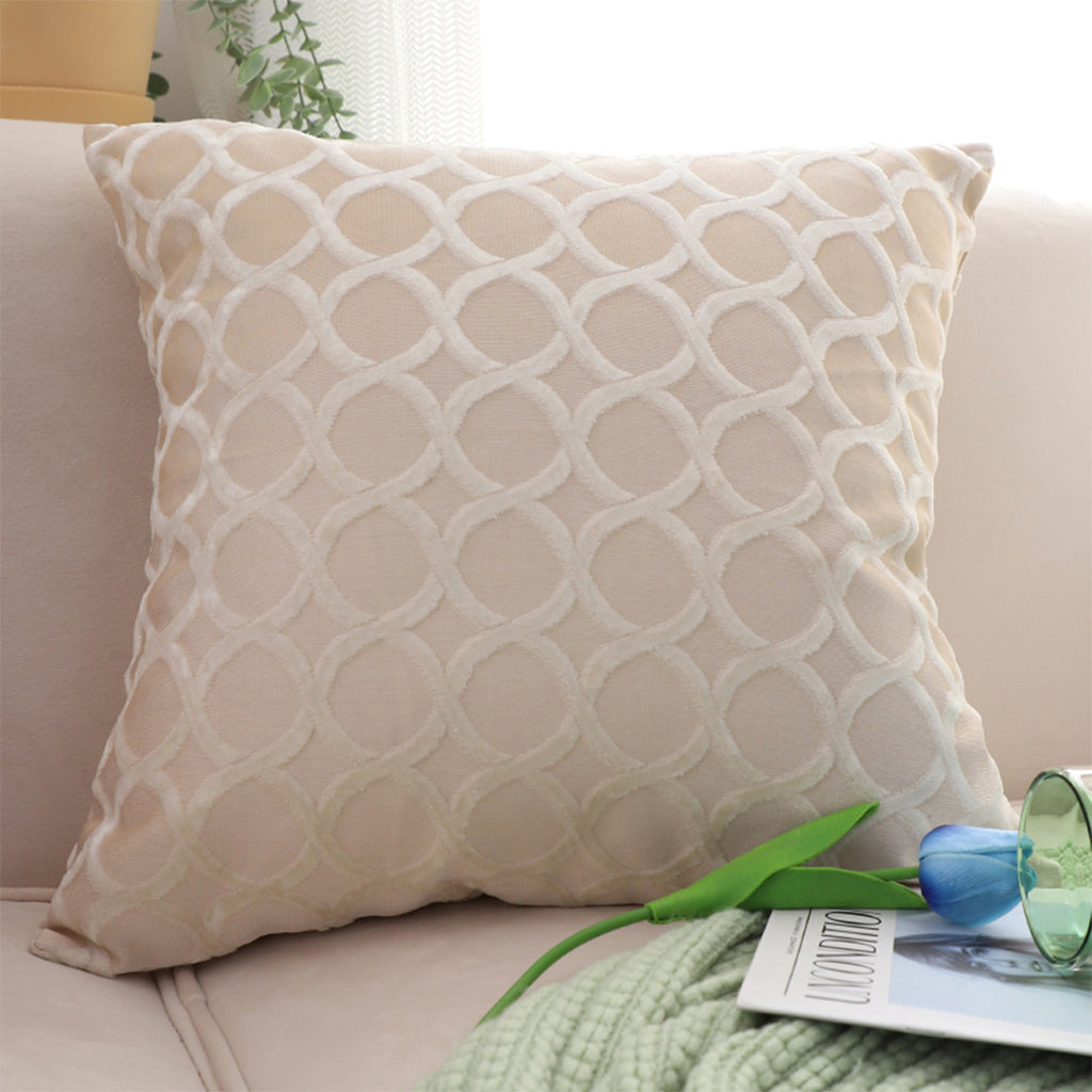 SOGA 45cm Quilted Diamond Pillowcase