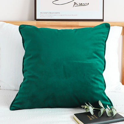 SOGA 45cm Velvet Pillowcase (Emerald Green)