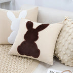 SOGA 45cm "Bunny Silhouette Pillowcase