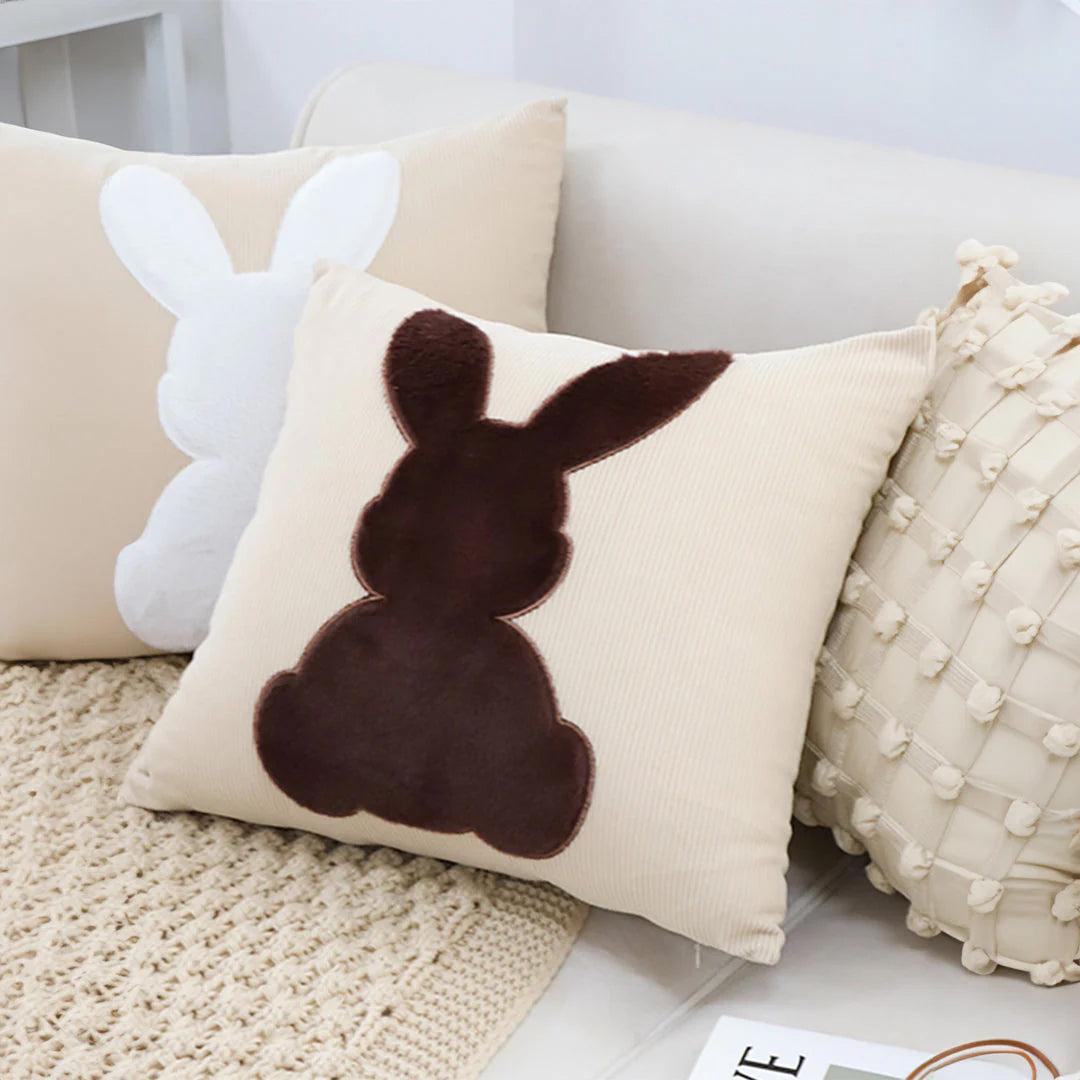 SOGA 45cm "Bunny Silhouette Pillowcase