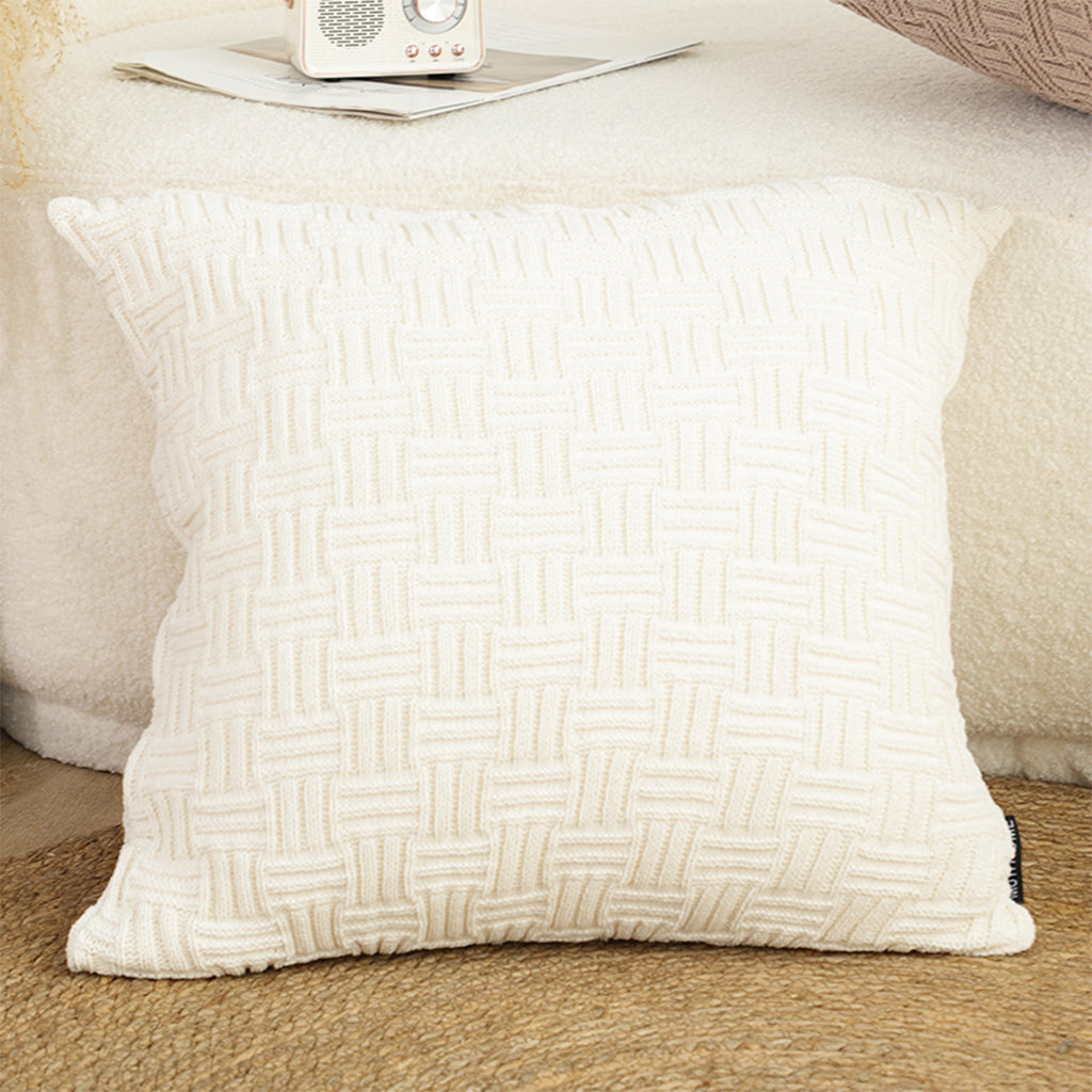 SOGA 45cm Pure White Serenity Soft & Stylish Accent Pillowcase