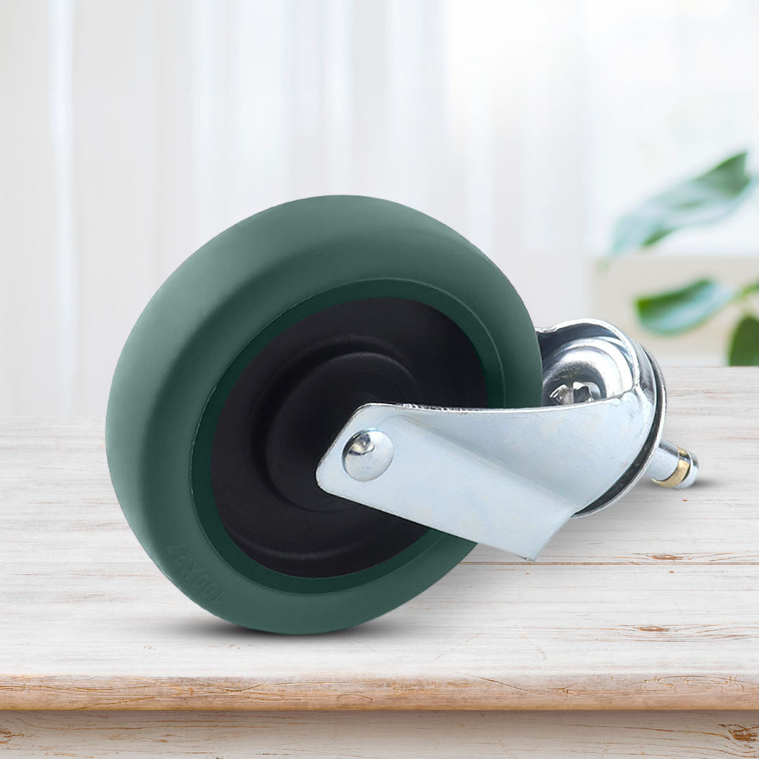 SOGA 2 x 4" Heavy Duty Polyurethane Swivel Castor Wheels