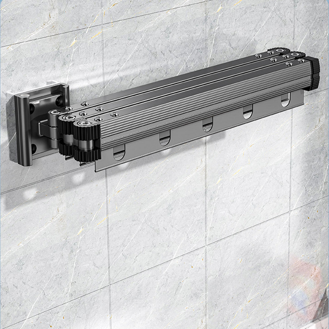 SOGA 2X 50.2 in Wall-Mounted Clothing Dry Rack – Retractable Space-Saving Foldable Hanger