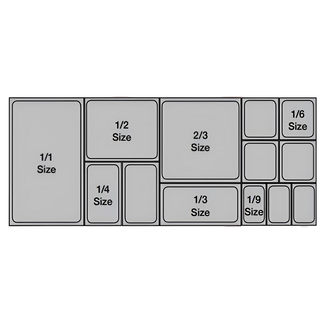 SOGA 100mm Clear Gastronorm GN Pan 1/3 Food Tray Storage with Lid