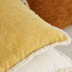 SOGA 45cm Mustard Yellow Pillowcase