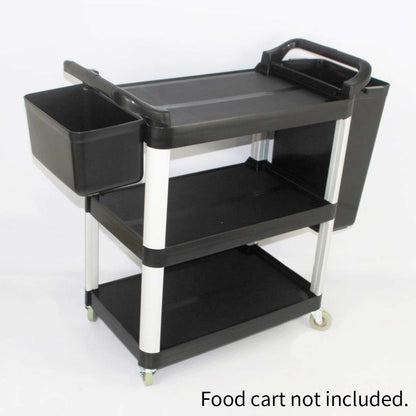 SOGA 2x Large Food Trolley Utility Cart Waste Storage Bin