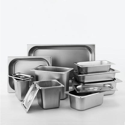 SOGA  Gastronom GN Pan Full Size 1/3 GN Pan 15cm Deep Stainless Steel Tray